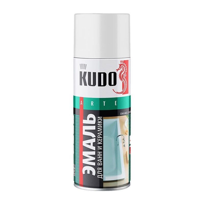 Эмаль аэрозольная для ванн белая KU-1301 KUDO 520мл