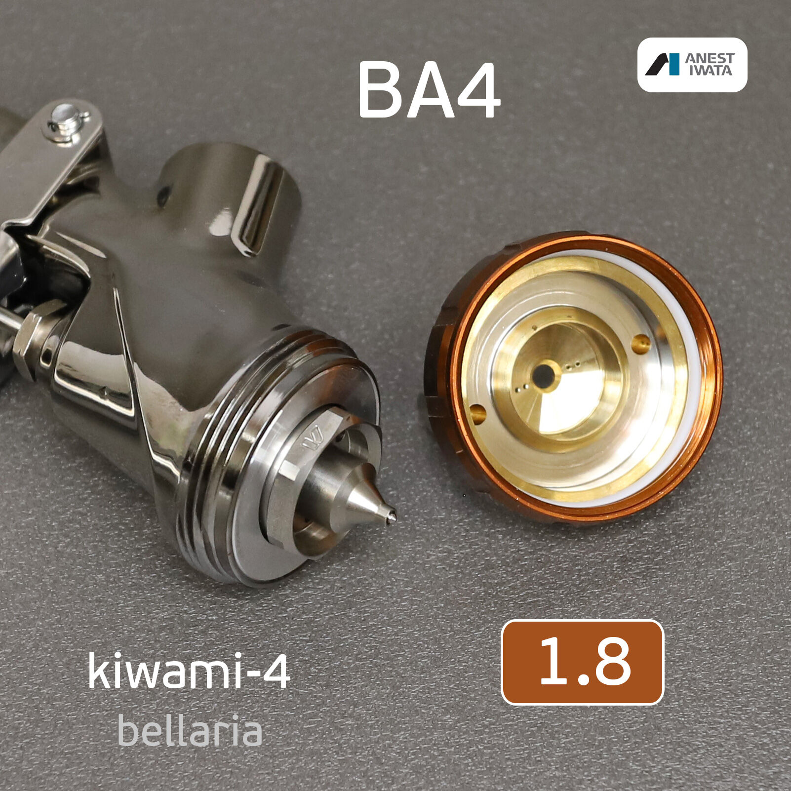 Краскопульт Anest Iwata kiwami BA4 (1.8мм) без бачка NEW W-400 Bellaria 3