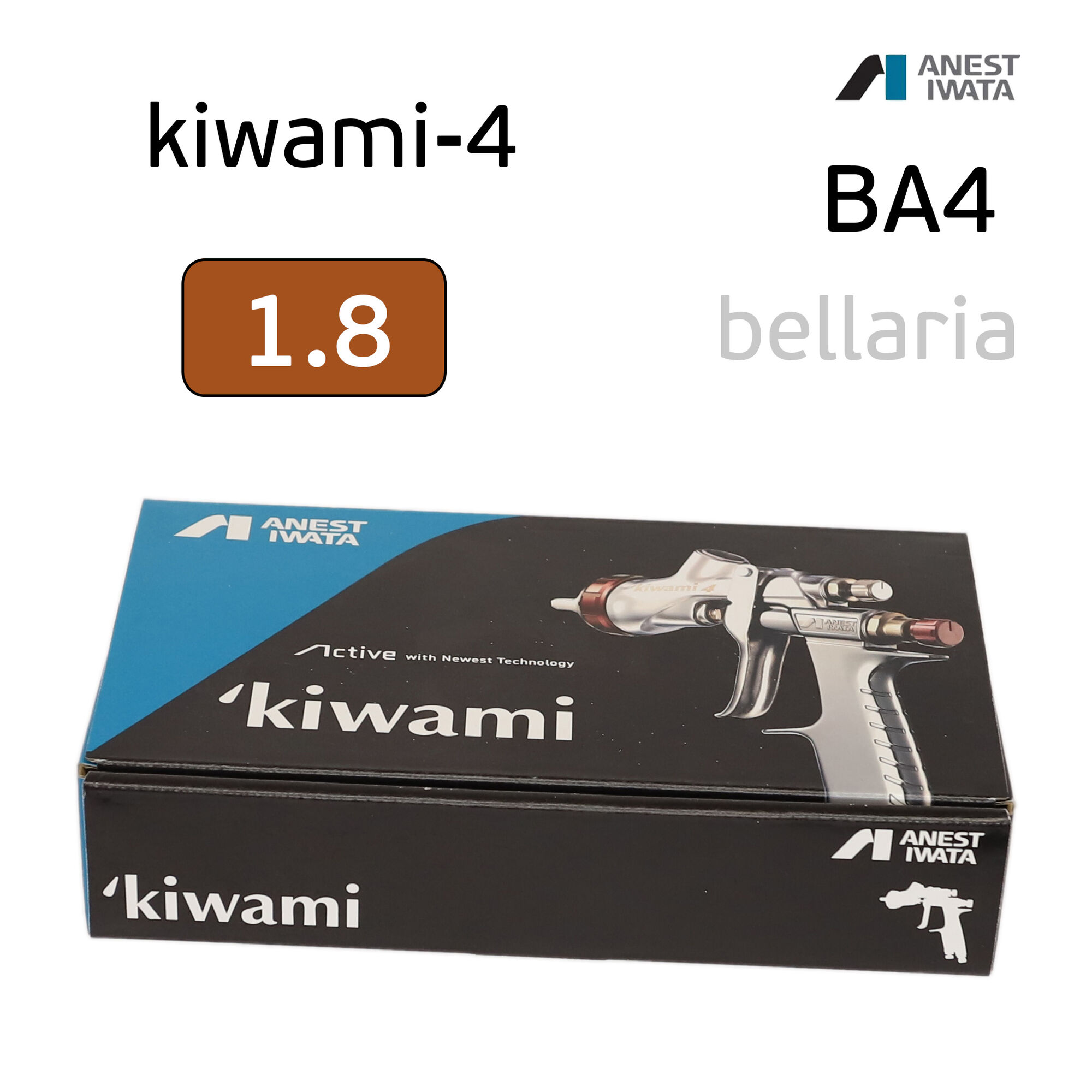 Краскопульт Anest Iwata kiwami BA4 (1.8мм) без бачка NEW W-400 Bellaria 4