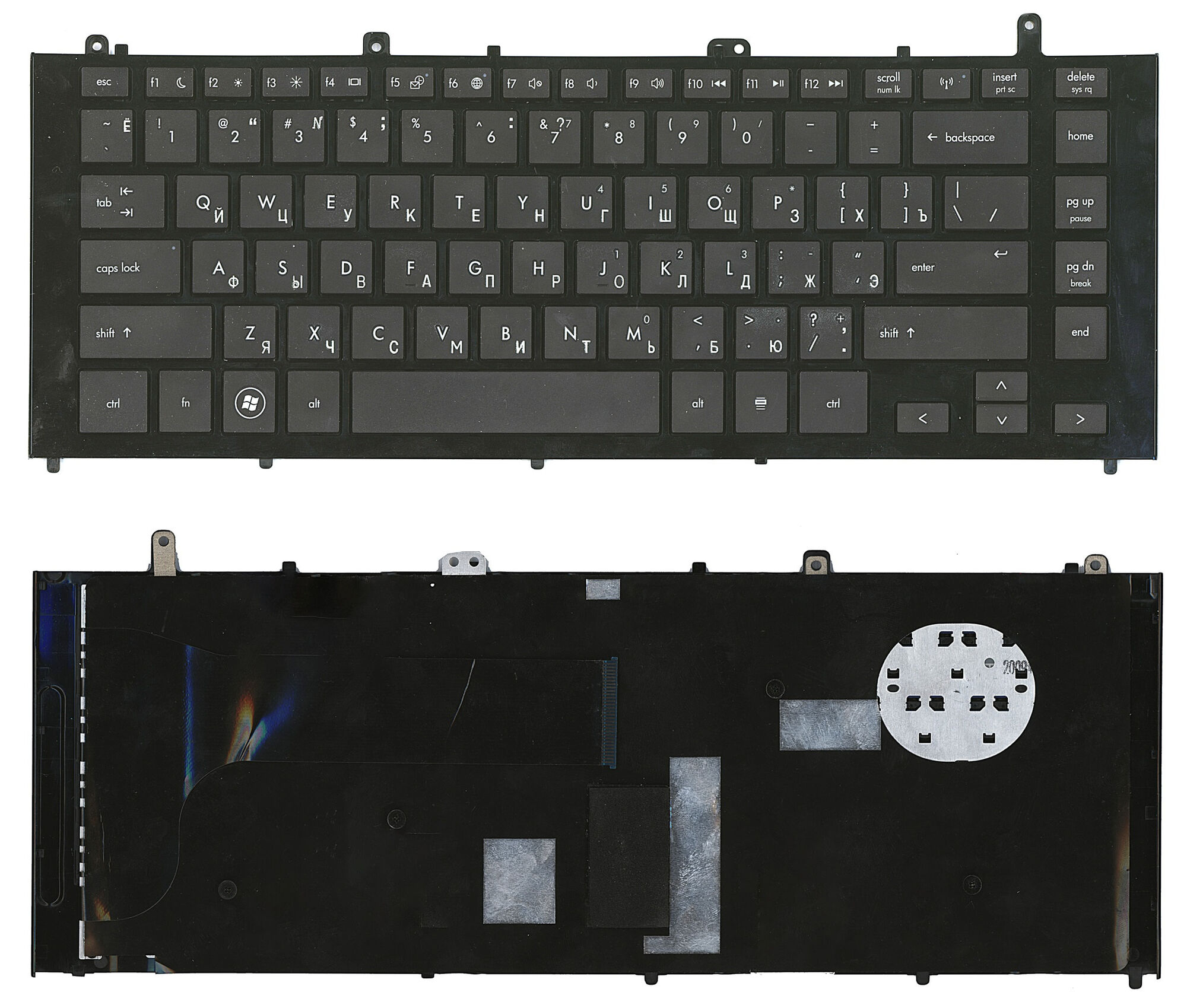 Клавиатура для HP Probook 4320S 4420s черная p/n: SX6, SX7, NSK-HP0SQ, 9Z.N4KSQ.001, 605052-001