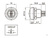 Кнопка антивандальная без фиксации A12-A3 D=12мм off-(on), 2 контакта, 2A, 250В (металл) #2