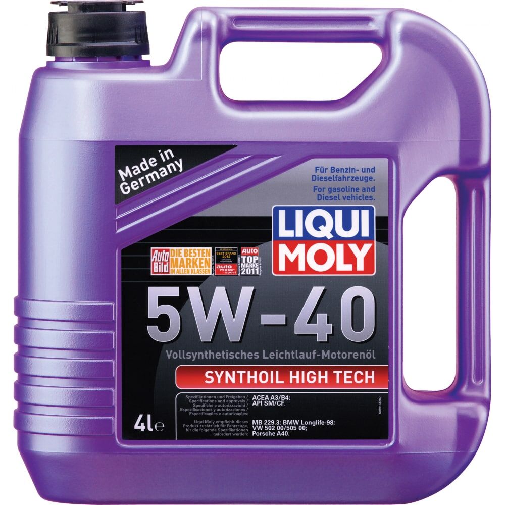 Синтетическое моторное масло LIQUI MOLY Synthoil High Tech 5W-40 SM/CF;A3/B4