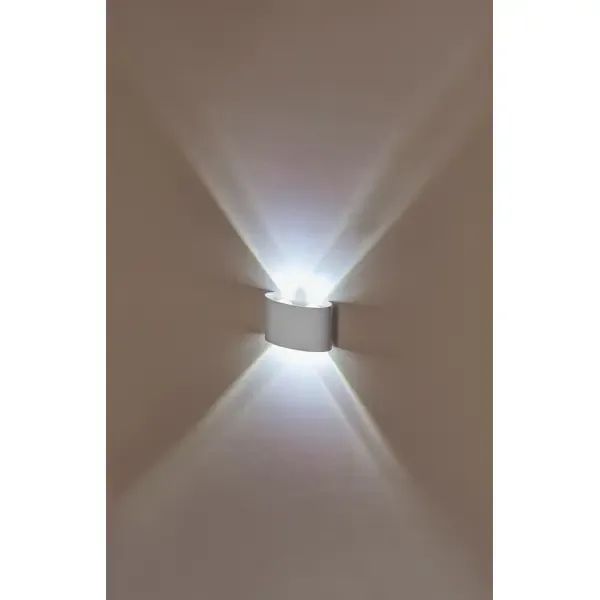 Настенный светильник светодиодный IMEX LED 4x1W 4200K Белый 220V IP54 IL.0014.0001-4 WH нейтральный белый свет цвет белы