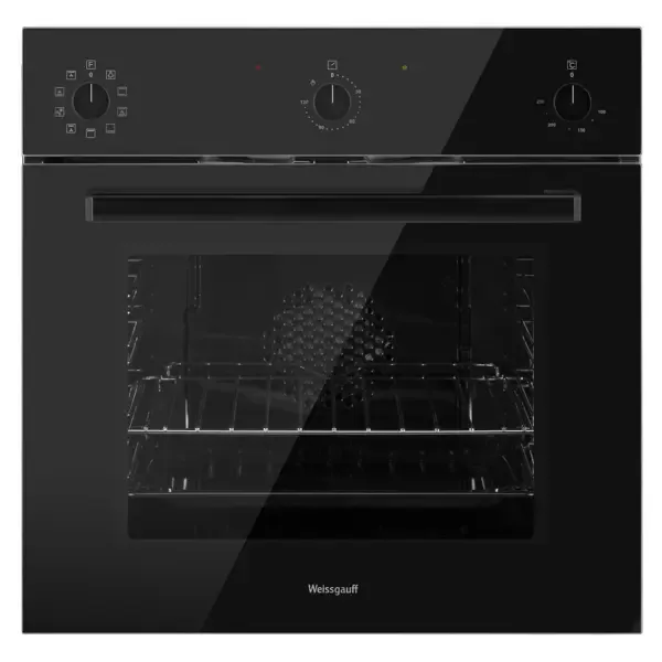 Электрический встраиваемый духовой шкаф Weissgauff Eov 206 sb black edition 59.6x60x60 см цвет черный