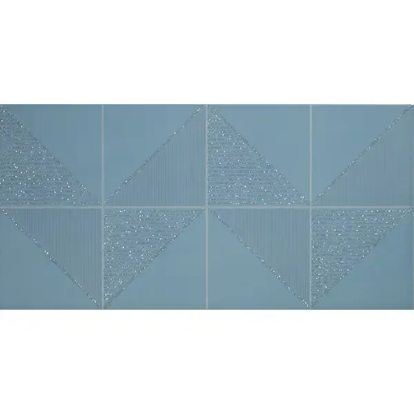 Декор настенный Culto Asana Denim Rain 20x40 см цвет синий