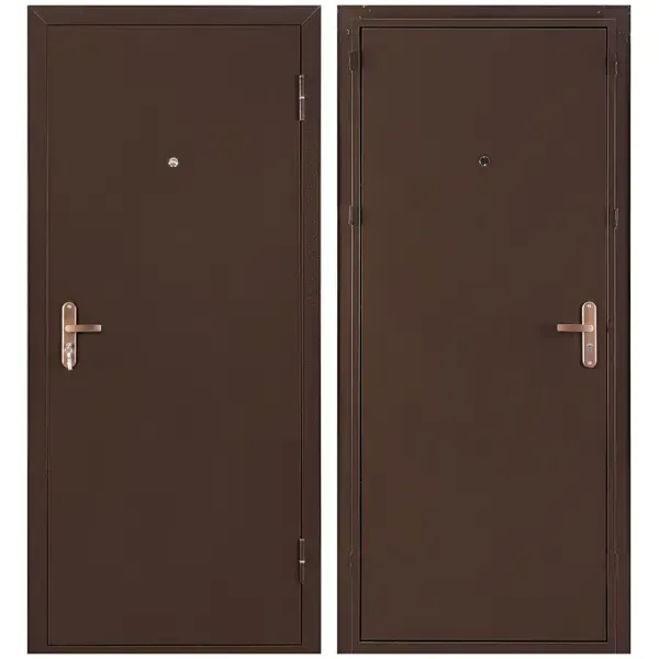Дверь входная металлическая Профи Pro 206x96 см правая антик медь