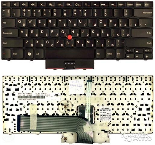 Клавиатура для ноутбука Lenovo Edge 14 15 E40 E50 p/n: 60Y9633, MP-09P13US-387, LD-84US