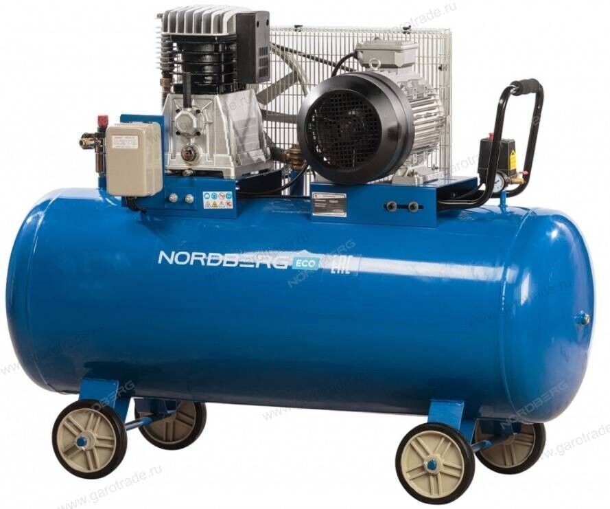 Поршневой компрессор Nordberg c ресивером 300 л 810 л/мин NCE300/810