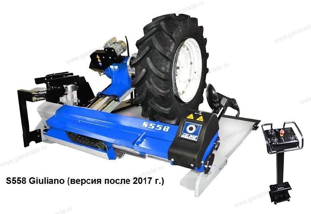 Шиномонтажный станок для колес грузовых автомобилей тракторов и спецтехники до 47 (58) дюймов S558 Giuliano