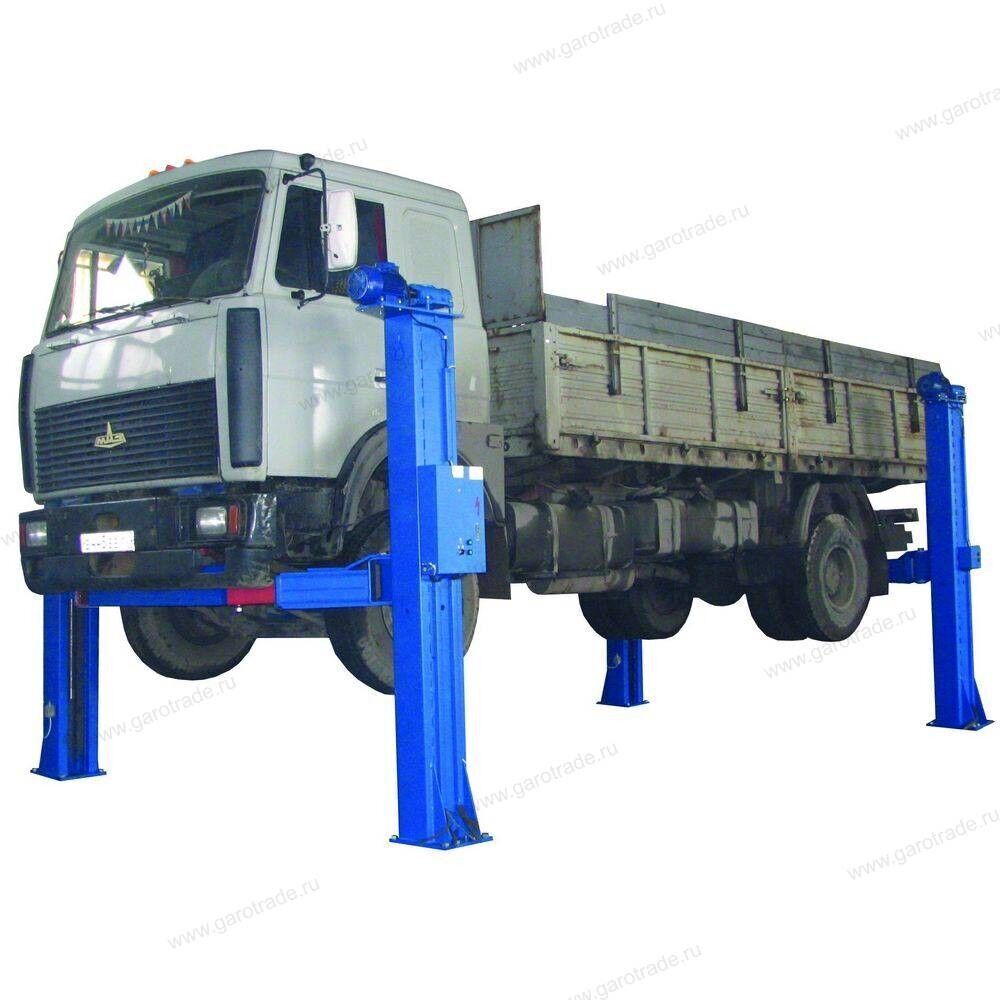 Стационарный четыхёхстоечный подъемник для грузовиков ПС10
