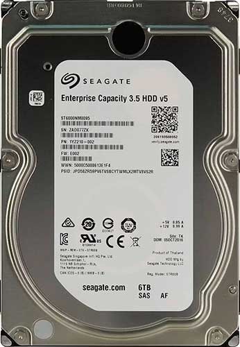 Жесткий диск Seagate 3.5 6Tb SAS Enterprise Capacity 256 Mb 7200 rpm (ST6000NM0095)