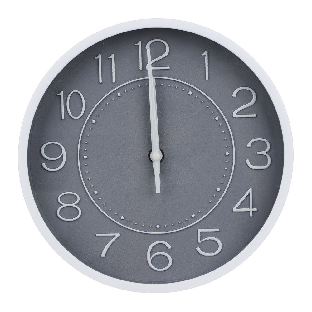 LADECOR CHRONO Часы настенные круглые, пластик, d20 см, 1xAA, арт.06-4