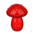 Ваза в форме гриба, 9x12см, стекло, цвет красный, арт.03-4 #1