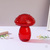 Ваза в форме гриба, 9x12см, стекло, цвет красный, арт.03-4 #4