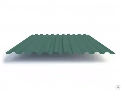 Профилированный лист С-21x1000-А,B 0.45 мм Зеленый мох