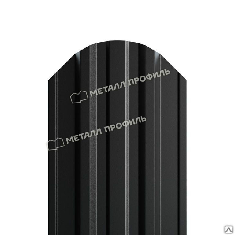 Штакетник металлический Trapeze Purman 0,5 мм Чёрный темный