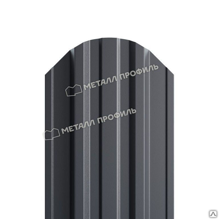 Штакетник металлический Trapeze Purman 0,5 мм Серый графит