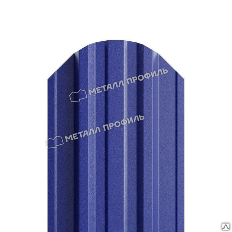 Штакетник металлический Trapeze Purman 0,5 мм Citrine Тёмно-синий