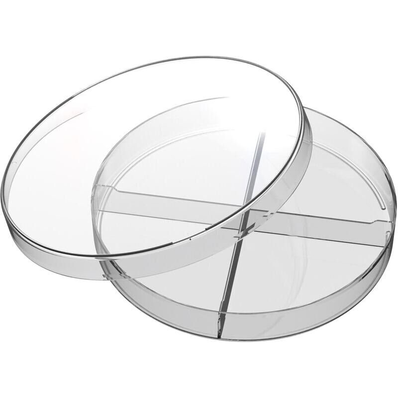 Чашка Петри Перинт 4-секционная стерильная диаметр 90 мм (20 штук в упаковке)