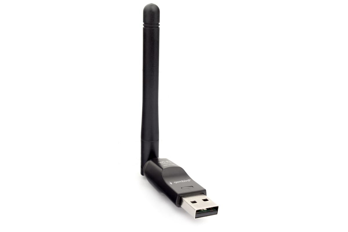 Сетевой адаптер WiFi 150 Мбит, USB, 802.11b/g/n "Gembird" 1