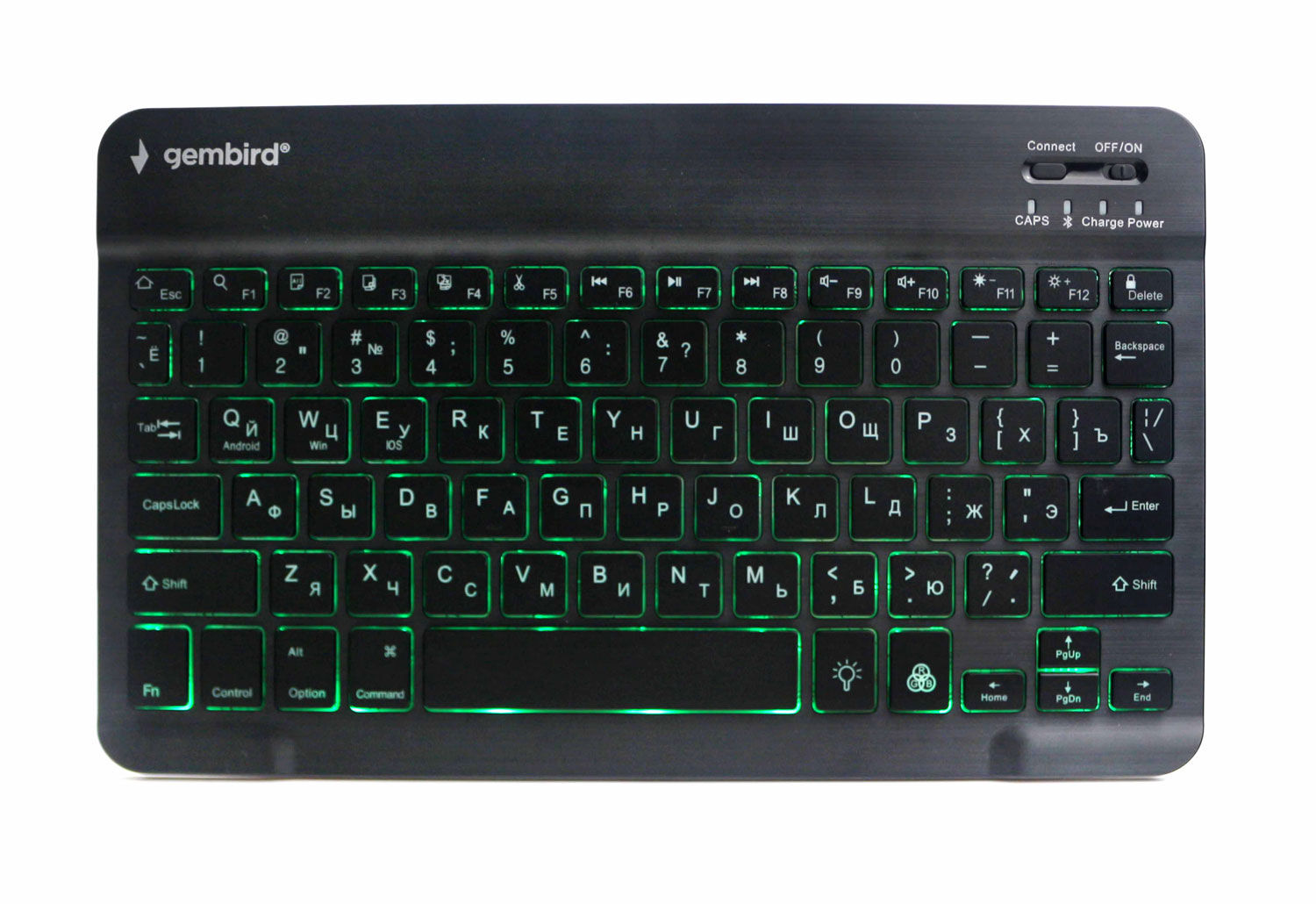 Клавиатура беспроводная, 78 клавиш, Bluetooth, ножничный тип клавиш, ультратонкая Gembird KBW-4N 2