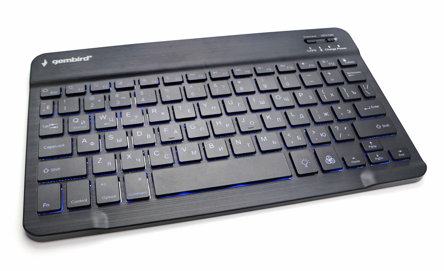 Клавиатура беспроводная, 78 клавиш, Bluetooth, ножничный тип клавиш, ультратонкая Gembird KBW-4N 3