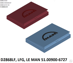 Комплект прокладок двигателя Ман D2868LF, LFG, LE 51.00900-6727, 51009006727 