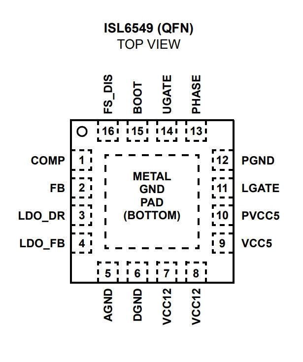 Микросхема ISL6549 Intersil
