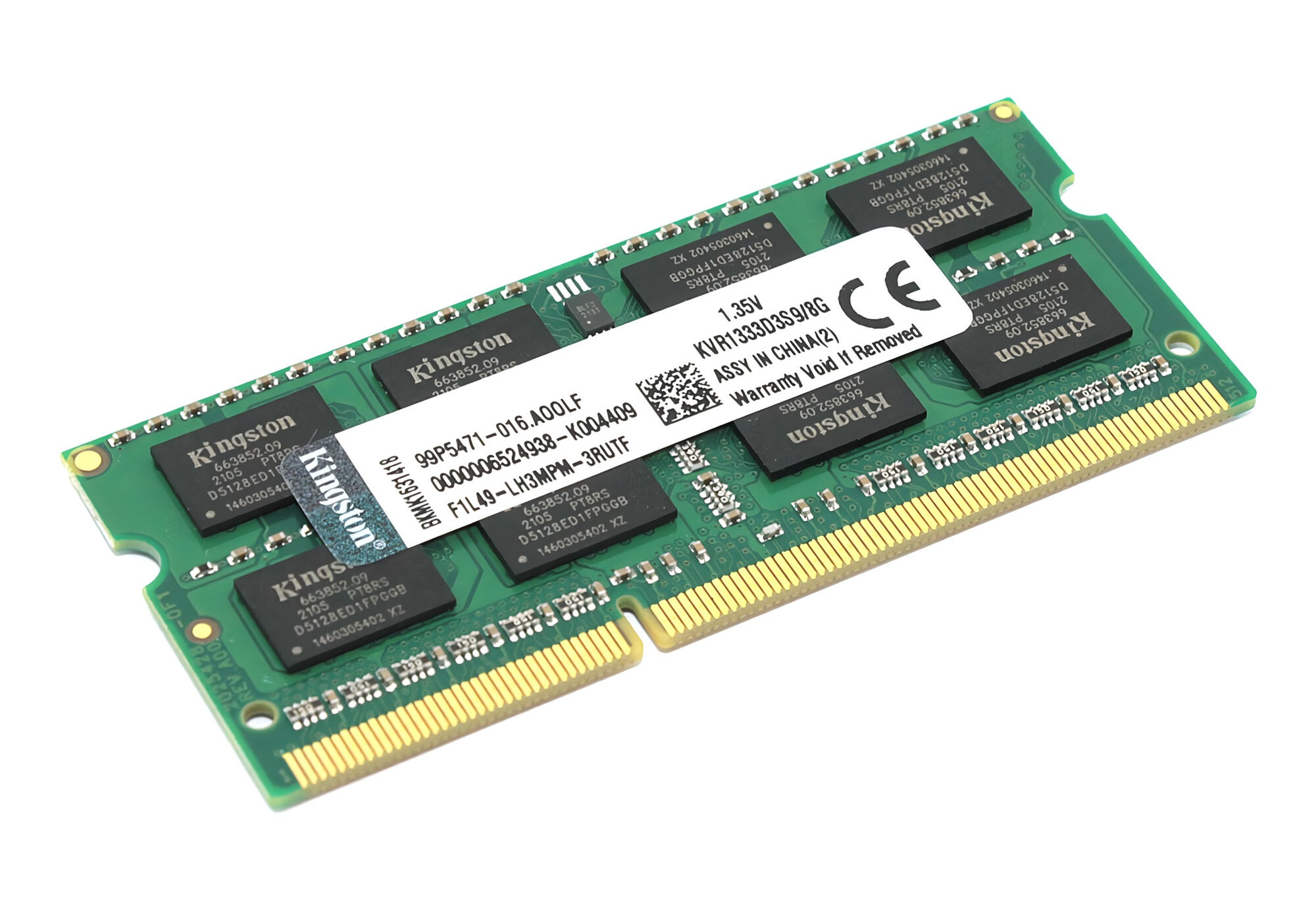 Память Kingston DDR3L SODIMM 8Gb 1333MHz 1.35V