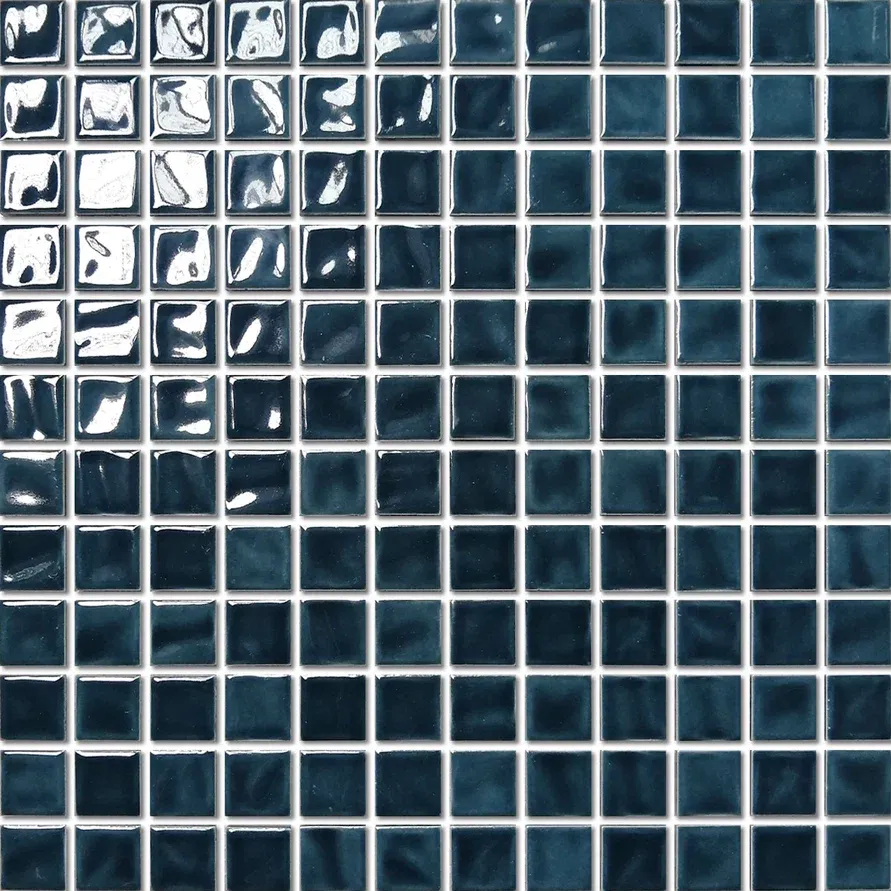 Мозаика керамическая P-541 NSmosaic рельефная глянцевая синяя