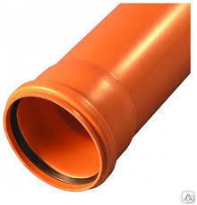 Труба PP FLEXTRON внешняя канализационная ПВХ 160х3.2х1м оранжевая арт.1039