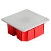 Коробка монтажная для сплошных стен, с крышкой, 92х92х45 мм, IP20, красный (GE41001) EBX30-01-1-20-92 Feron