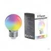 Лампа светодиодная, (3 W) 230 V E27 RGB G60, LB-371 матовый быстрая смена цвета 