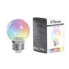 Лампа светодиодная, (1 W) 230 V E27 RGB G45, LB-37 прозрачный плавная смена цвета Feron