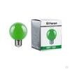 Лампа светодиодная, (3 W) 230 V E27 зеленый G60, LB-371 
