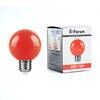 Лампа светодиодная, (3 W) 230 V E27 красный G60, LB-371 Feron