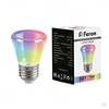 Лампа светодиодная, (1 W) 230 V E27 RGB C45, LB-372 прозрачный быстрая смена цвета 