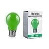Лампа светодиодная, (3 W) 230 V E27 зеленый A50, LB-375 Feron