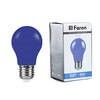 Лампа светодиодная, (3 W) 230 V E27 синий A50, LB-375 Feron