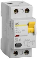 Выключатель дифференциального тока 2 модульный ВД1-63 (УЗО) 2Р 40А 30мА тип AC IEK