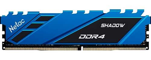 Оперативная память Netac DDR4 8Gb 3600MHz Shadow Blue (NTSDD4P36SP-08B)