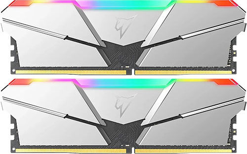 Оперативная память Netac DDR4 16GB 2x8GB 3200Mhz Shadow Silver RGB (NTSRD4P32DP-16SC)