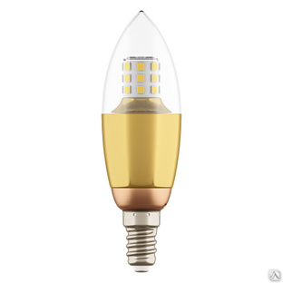 Лампа LED 220V C35 E14 7W=70W 460LM 60G CL/GD 3000K 20000H #1