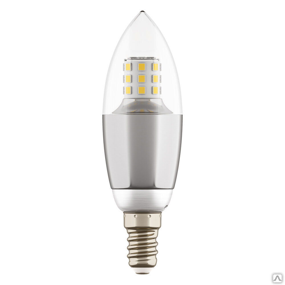 Лампа LED 220V C35 E14 7W=70W 460LM 60G CL/CH 4000K 20000H