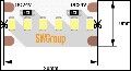 Лента светодиодная стандарт 3528, 120 LED/м, 9,6 Вт/м, 12В , IP65, Цвет: Синий SWG