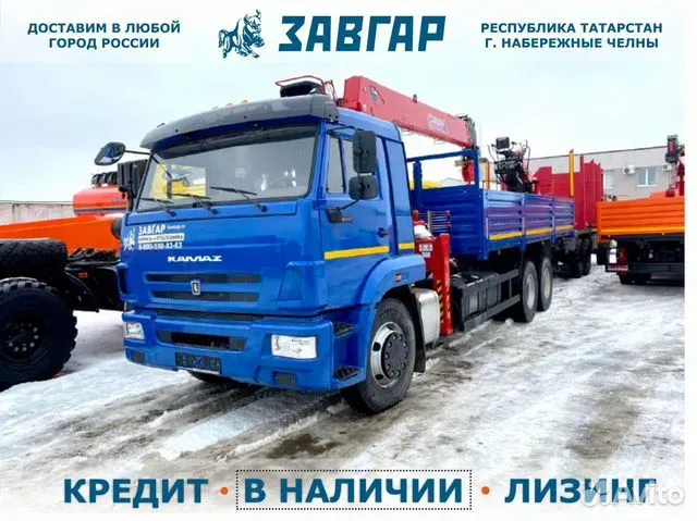 Автомобиль бортовой КАМАЗ 65117 с КМУ, 2023 T8001933101789529