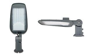 Уличный светодиодный светильник WOLTA STL-40W/05 40Вт 5700К IP65 4000 лм с поворотным крон штейном серый 490х180х88 1/1