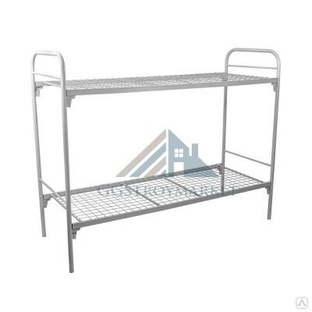 Двухъярусная металлическая кровать КА-2.1-2 с двойным усилением 1900х700мм #1