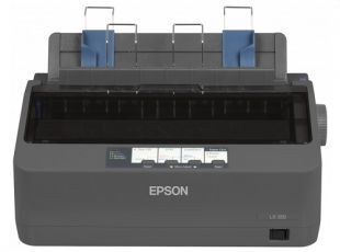 Принтер матричный черно-белый Epson LX- 350 А4, ширина печати 80 колонок, скорость 357 зн./сек. (12 cpi) в режиме HSD, U