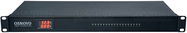 Блок питания OSNOVO PS18-12240/R на 18 каналов, для монтажа в 19'' стойку 1U, DC 12V, 1,11А на канал(макс ток до 2А, при